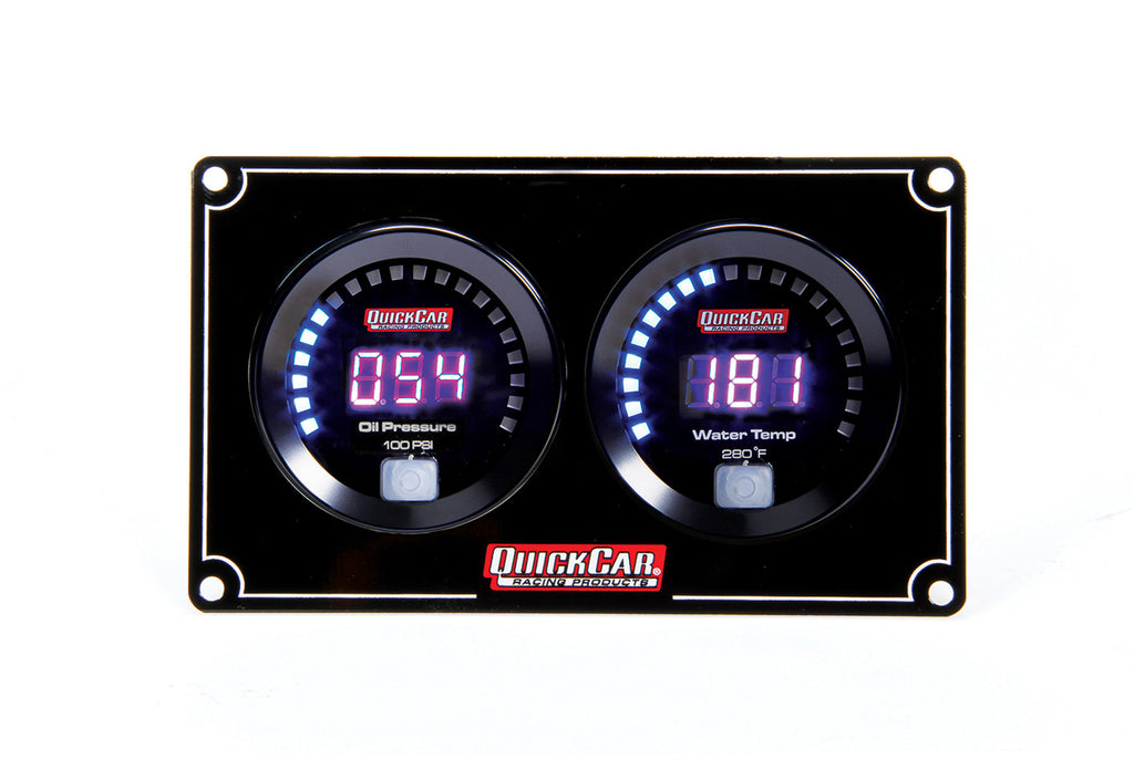 QUICKCAR RACING PRODUCTS 67-2001 Digital 2-Gauge Panel OP/WT