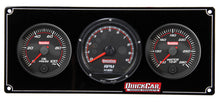 Load image into Gallery viewer, QUICKCAR RACING PRODUCTS 69-2031 Redline 2-1 Gauge Panel OP/WT w/Recall Tach