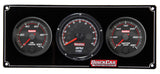 QUICKCAR RACING PRODUCTS 69-2031 Redline 2-1 Gauge Panel OP/WT w/Recall Tach