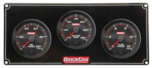 Load image into Gallery viewer, QUICKCAR RACING PRODUCTS 69-3012 Redline 3 Gauge Panel OP/WT/FP