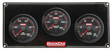 QUICKCAR RACING PRODUCTS 69-3012 Redline 3 Gauge Panel OP/WT/FP