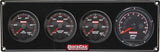 QUICKCAR RACING PRODUCTS 69-3046 Redline 3-1 Gauge Panel OP/WT/WP w/Recall Tach