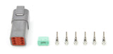 QUICKCAR RACING PRODUCTS 71-361 Plug Deutsch 6 Pin Receptacle