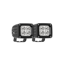 Load image into Gallery viewer, Quadrant-Led-Auxiliary-Light-3In-X-2.5In-Flood-W5W-Cree-(Set-Of-2)-Black-Harness--Brackets-Incl