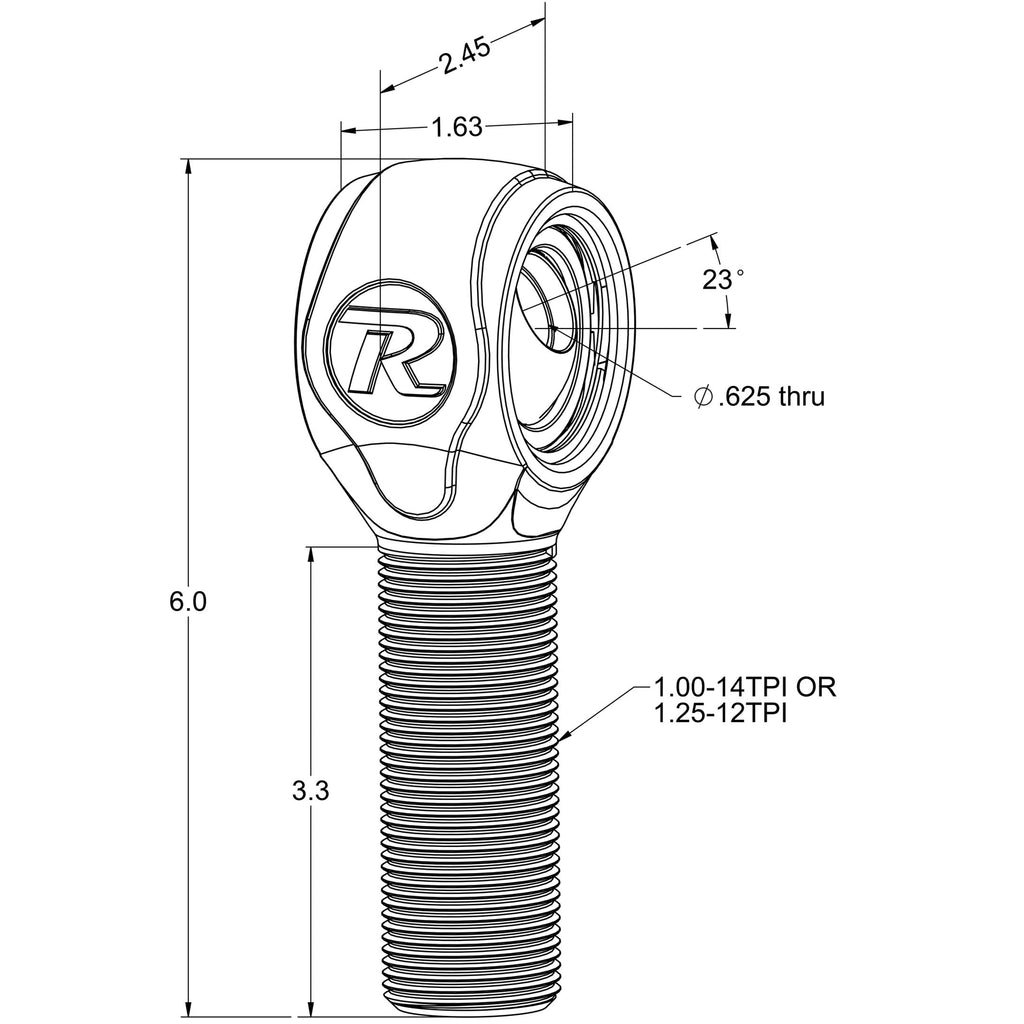 R-Joint-Xl-114In-X-12-Lh-(Incl-Spacers-To-Create-916In-Id-X-258In-Width)