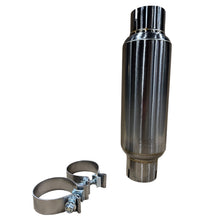 Load image into Gallery viewer, Kooks Custom Headers R300-10-CI 3in. Round Clamp In Muffler 10in. Long Body. Polished Stainless Steel.