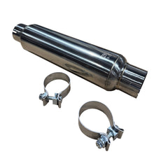 Load image into Gallery viewer, Kooks Custom Headers R300-14-CI 3in. Round Clamp In Muffler 14in. Long. Polished Stainless Steel.