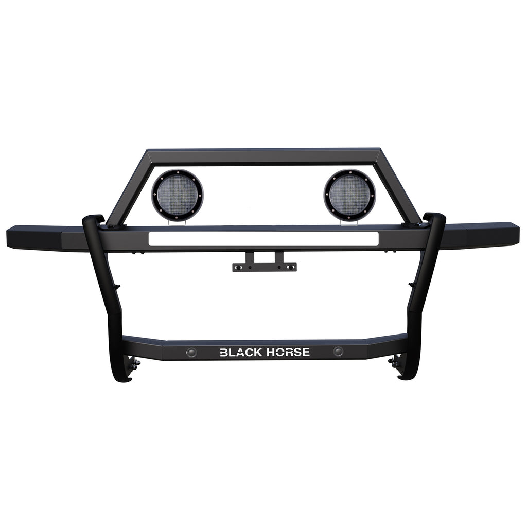 Black Horse Off Road RAG315-PLFB Rambler Grille Guard Kit for Select Chevrolet Colorado, GMC Canyon
