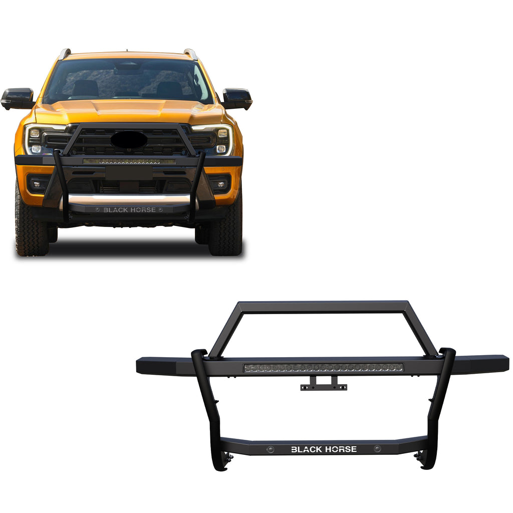 Black Horse Off Road RAGF10-K1 Rambler Grille Guard Kit for Select Ford Ranger