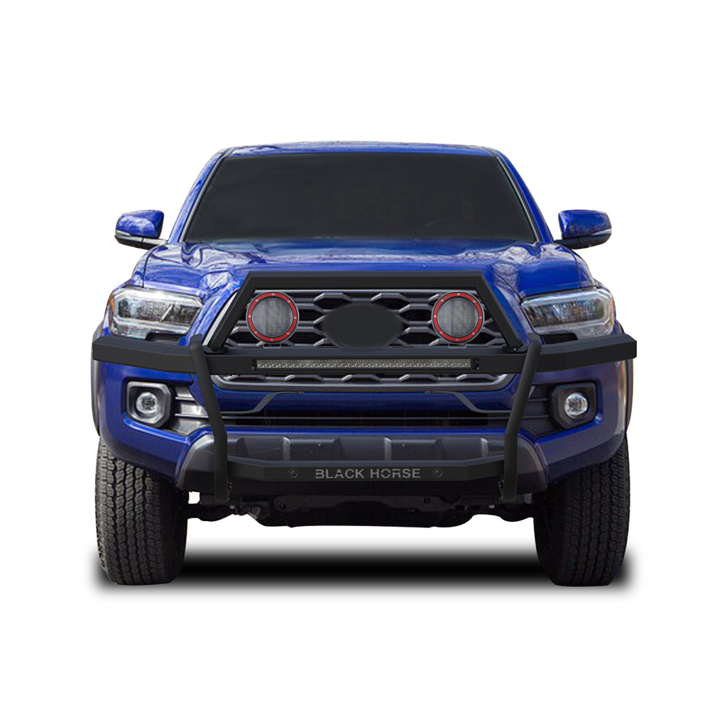 Black Horse Off Road RAGT20-K1PLFR Rambler Grille Guard Kit for Select Toyota 4Runner