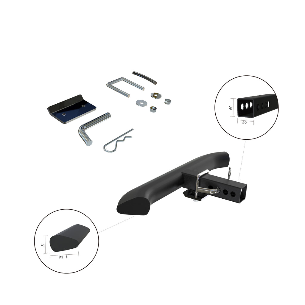 Black Horse Off Road RAZ28B Rear Hitch Step