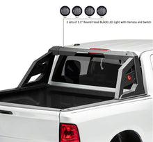 Load image into Gallery viewer, Black Horse Off Road RB-AR1B-PLFB Armour Roll Bar Kit for Select Chevrolet Silverado 1500, Chevrolet Silverado HD, Chevrolet Silverado 3500, Chevrolet Silverado HD, Dodge Ram 1500, Dodge Ram 2500, Dodge Ram 3500, Ford F-150, GMC Sierra 1500, GMC Sierra