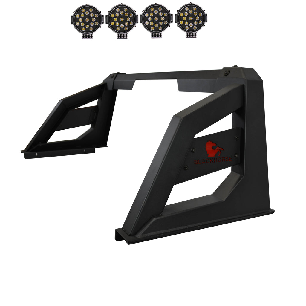 Black Horse Off Road RB-AR3B-PLB Armour Roll Bar Kit for Select Chevrolet Colorado, GMC Canyon, Toyota Tacoma