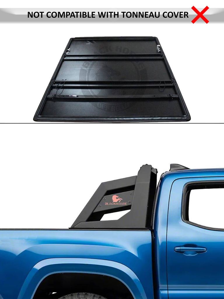 Black Horse Off Road RB-AR3B-PLR Armour Roll Bar Kit for Select Chevrolet Colorado, GMC Canyon, Toyota Tacoma