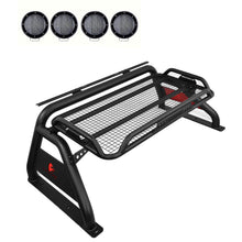 Load image into Gallery viewer, Black Horse Off Road RB-BA1B-PLFB Atlas Roll Bar Kit for Select Chevrolet Silverado 1500, Chevrolet Silverado HD, Chevrolet Silverado 3500, Chevrolet Silverado HD, Dodge Ram 1500, Dodge Ram 2500, Dodge Ram 3500, Ford F-150, GMC Sierra 1500, GMC Sierra