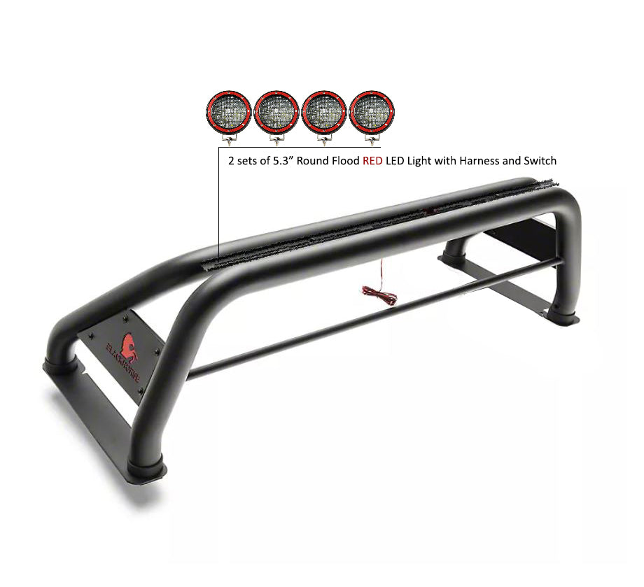 Black Horse Off Road RB-NIFRB-PLFR Classic Roll Bar Kit for Select Nissan Frontier