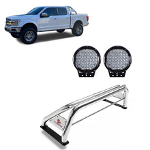 Load image into Gallery viewer, Black Horse Off Road RB001SS-PL69B Classic Roll Bar Kit for Select Chevrolet Silverado 1500, Chevrolet Silverado HD, Chevrolet Silverado 3500, Chevrolet Silverado HD, Dodge Ram 1500, Dodge Ram 2500, Dodge Ram 3500, Ford F-150, GMC Sierra 1500, GMC Sierra