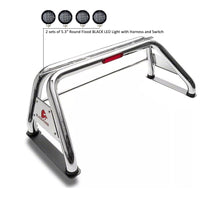Load image into Gallery viewer, Black Horse Off Road RB001SS-PLFB Classic Roll Bar Kit for Select Chevrolet Silverado 1500, Chevrolet Silverado HD, Chevrolet Silverado 3500, Chevrolet Silverado HD, Dodge Ram 1500, Dodge Ram 2500, Dodge Ram 3500, Ford F-150, GMC Sierra 1500, GMC Sierra