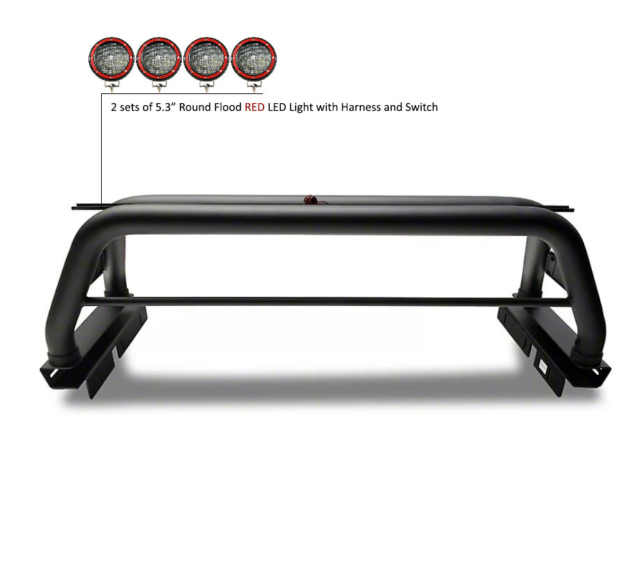 Black Horse Off Road RB002BK-PLFR Classic Roll Bar Kit for Select Ram