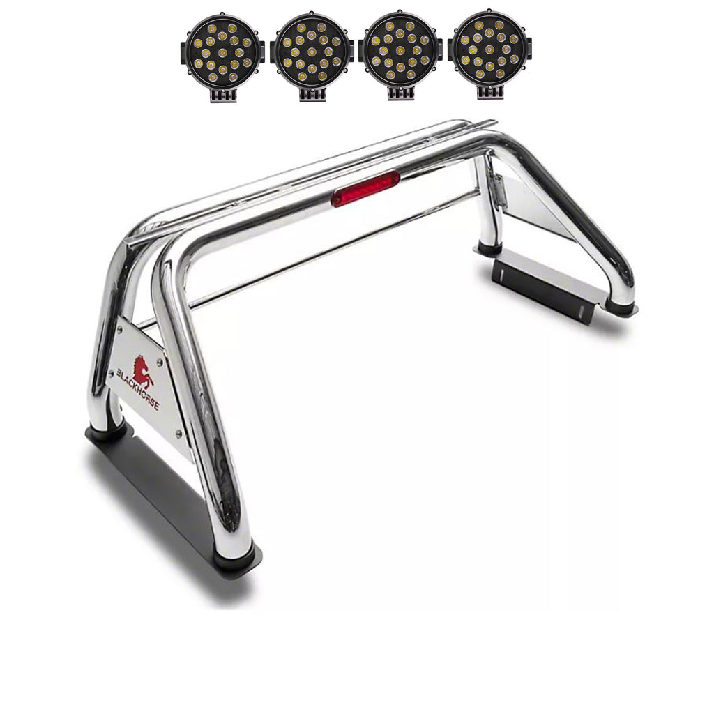 Black Horse Off Road RB015SS-PLB Classic Roll Bar Kit for Select Ford F-250 Super Duty, Ford F-350 Super Duty, Ford F-450 Super Duty