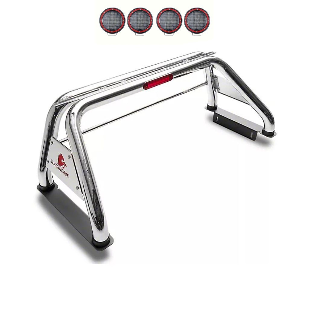 Black Horse Off Road RB015SS-PLFR Classic Roll Bar Kit for Select Ford F-250 Super Duty, Ford F-350 Super Duty, Ford F-450 Super Duty