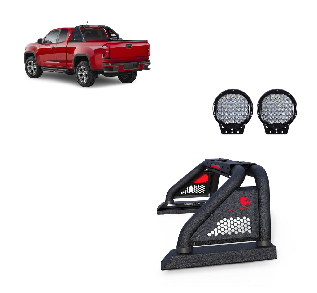 Black Horse Off Road RB09MT-PL69B Classic Pro Roll Bar Kit for Select Jeep Gladiator