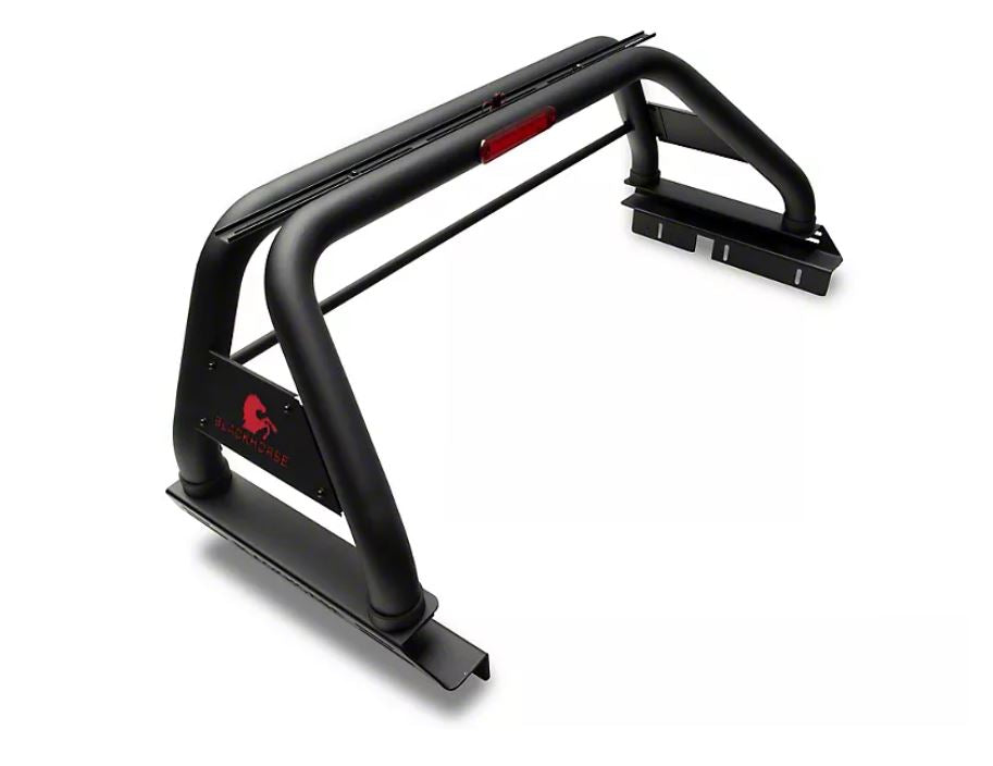 Black Horse Off Road RB20BK Classic Roll Bar for Select Chevrolet Silverado 1500, Chevrolet Silverado HD, Chevrolet Silverado 3500, Chevrolet Silverado HD, Dodge Ram 1500, Dodge Ram 2500, Dodge Ram 3500, Ford F-150, GMC Sierra 1500, GMC Sierra HD, GMC