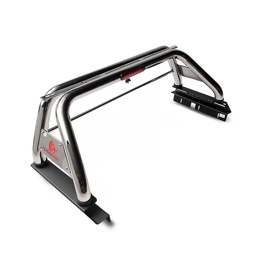 Black Horse Off Road RB20SS Classic Roll Bar for Select Chevrolet Silverado 1500, Chevrolet Silverado HD, Chevrolet Silverado 3500, Chevrolet Silverado HD, Dodge Ram 1500, Dodge Ram 2500, Dodge Ram 3500, Ford F-150, GMC Sierra 1500, GMC Sierra HD, GMC