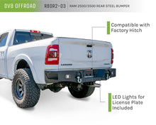 Load image into Gallery viewer, DV8 Offroad RBDR2-03 RBDR2-03 10-21 RAM 2500/3500 REAR BUMPER WITH CORNER FOOTSTEPS AND LED LIGHTS for Select Ram
