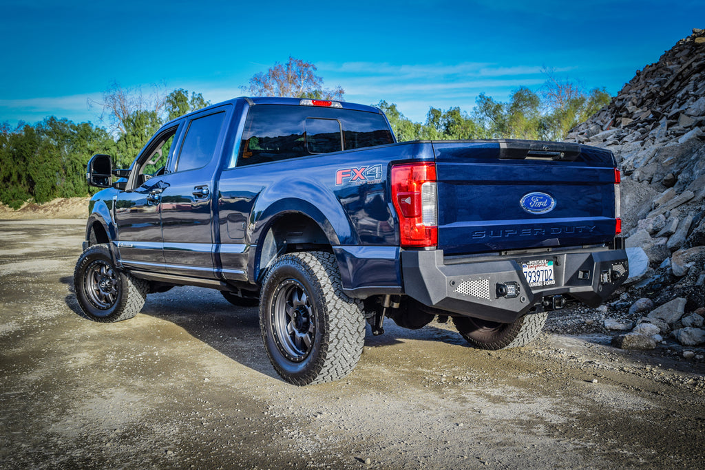 DV8 Offroad RBFF2-02 Truck Rear Full Size Bumper for Select Ford F-250 Super Duty, Ford F-350 Super Duty