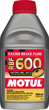 Load image into Gallery viewer, Motul 100949 RBF 600 Fl Fully Synthetic Racing DOT 4 Brake Fluid - 500mL