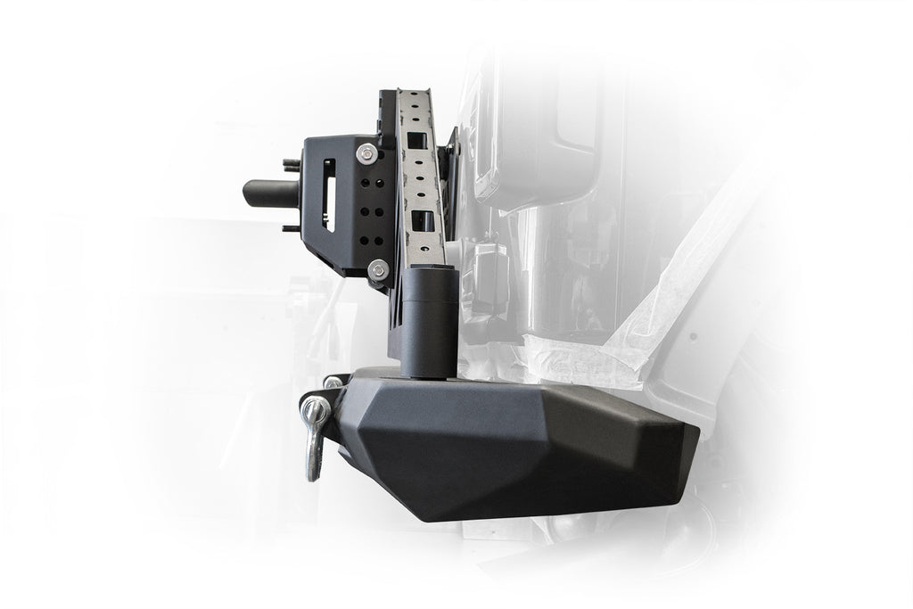DV8 Offroad RBJL-08 Rear Mid Width Bumper With Swing Away Tire Carrier for Select Jeep Wrangler