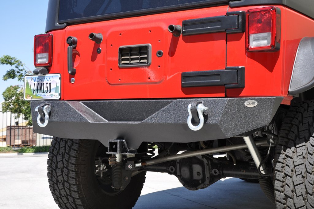 DV8 Offroad RBSTTB-04 Jeep Stubby Rear Bumper RS-4 for Select Jeep Wrangler, Jeep Wrangler JK
