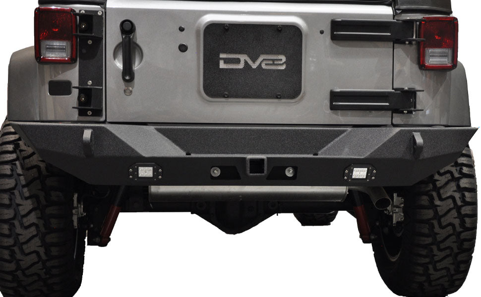 DV8 Offroad RBSTTB-10 Jeep Rear Full Size Bumper RS-10 for Select Jeep Wrangler, Jeep Wrangler JK