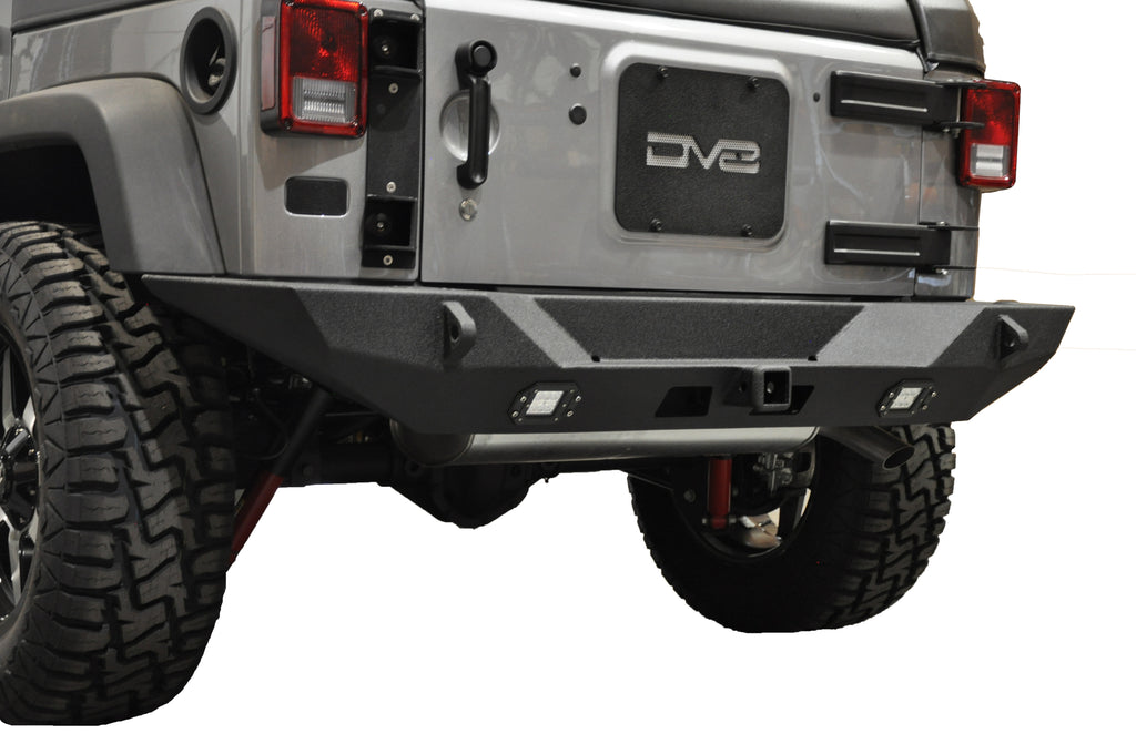 DV8 Offroad RBSTTB-10 Jeep Rear Full Size Bumper RS-10 for Select Jeep Wrangler, Jeep Wrangler JK