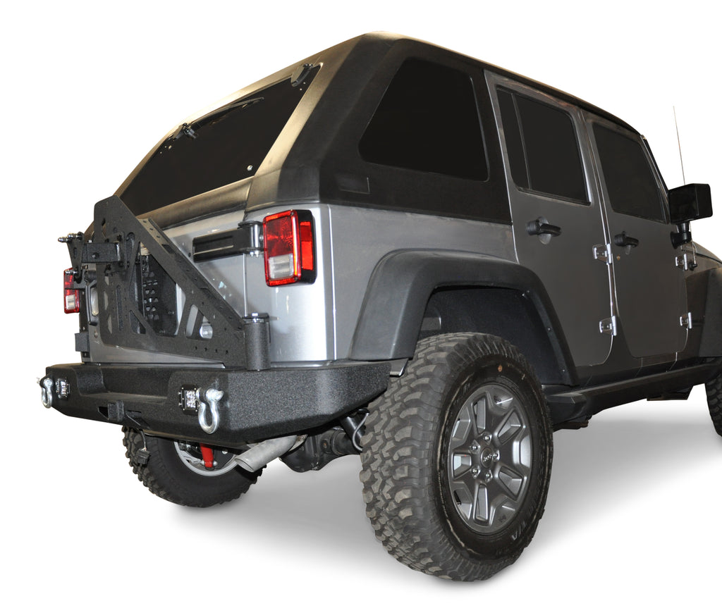 DV8 Offroad RBSTTB-11 Jeep Rear Full Size Bumper RS-11 for Select Jeep Wrangler, Jeep Wrangler JK