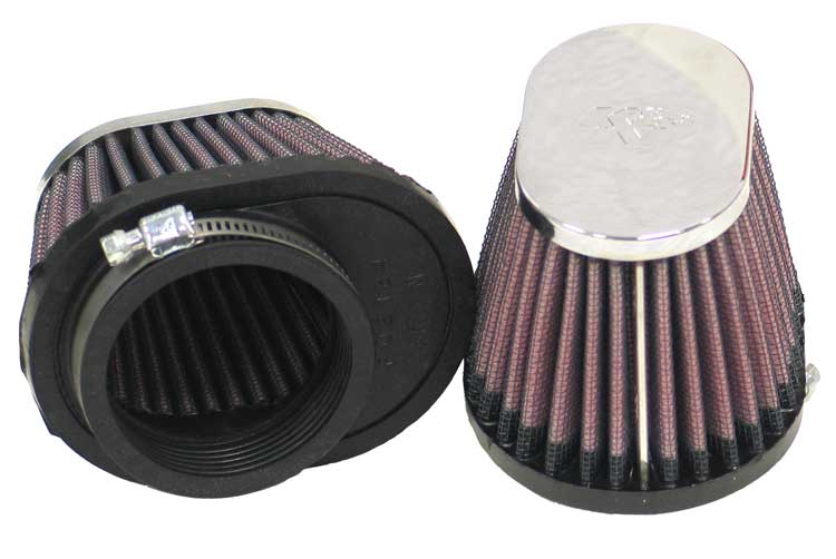 K&N RC-0982 Universal Clamp-On Air Filter for Select Honda VT750C Shadow, Kawasaki EX500, Kawasaki EX500 Ninja 500, Kawasaki EX500 Ninja 500R, Kawasaki KZ750B/E, Kawasaki KZ750G LTD II, Kawasaki KZ750K LTD Belt, Kawasaki KZ750M CSR, Suzuki GS400X, Suzuki