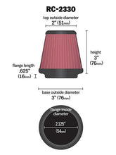 Load image into Gallery viewer, K&amp;N RC-2330 Universal Clamp-On Air Filter