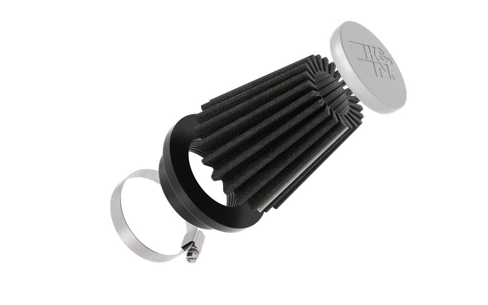 K&N RC-3122HBK Universal Clamp-On Air Filter