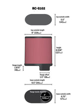 Load image into Gallery viewer, K&amp;N RC-5102 Universal Clamp-On Air Filter