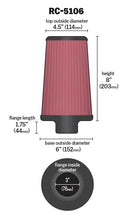 Load image into Gallery viewer, K&amp;N RC-5106 Universal Clamp-On Air Filter