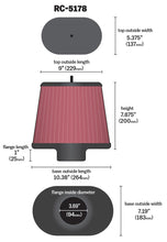 Load image into Gallery viewer, K&amp;N RC-5178 Oval Universal Air Filter
