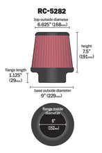Load image into Gallery viewer, K&amp;N RC-5282 Universal Clamp-On Air Filter