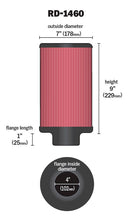 Load image into Gallery viewer, K&amp;N RD-1460 Universal Clamp-On Air Filter