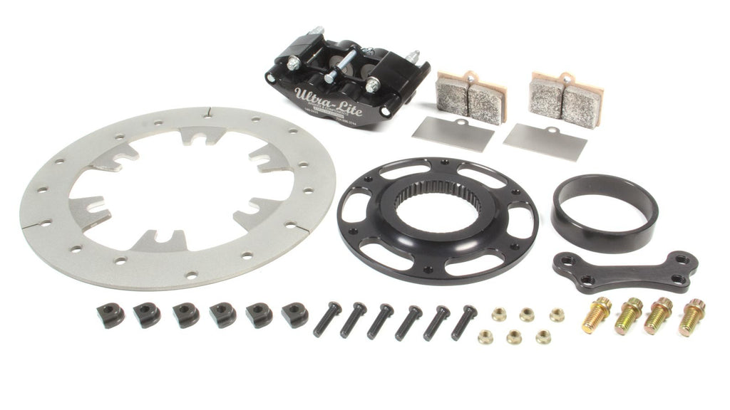 RED DEVIL / ULTRA LITE BRAKES 410-9400B Right or Left Rear Brake Kit TI Rotor Black