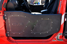 Load image into Gallery viewer, DV8 Offroad RDSTTB-01F Rock Doors; Plated Steel; Front for Select Jeep Wrangler, Jeep Wrangler JK