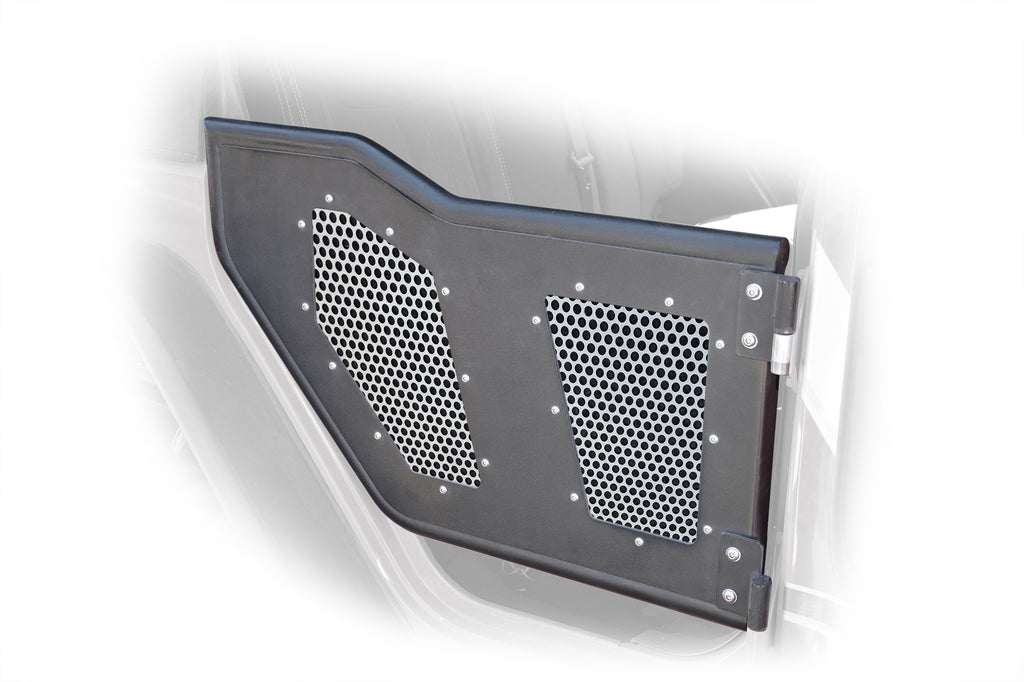 DV8 Offroad RDSTTB-RMS Aluminum Mesh Inserts for Rear JK Rock Doors; 4-Pieces for Select Jeep Wrangler, Jeep Wrangler JK