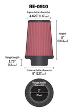 Load image into Gallery viewer, K&amp;N RE-0910 Universal Clamp-On Air Filter
