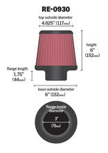 Load image into Gallery viewer, K&amp;N RE-0930 Universal Clamp-On Air Filter