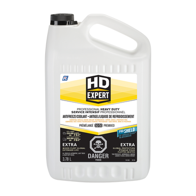 HD Expert 16-324 50/50 Pre-Diluted Mixed-Fleet Global Heavy Duty Antifreeze/Coolant, 3.78L